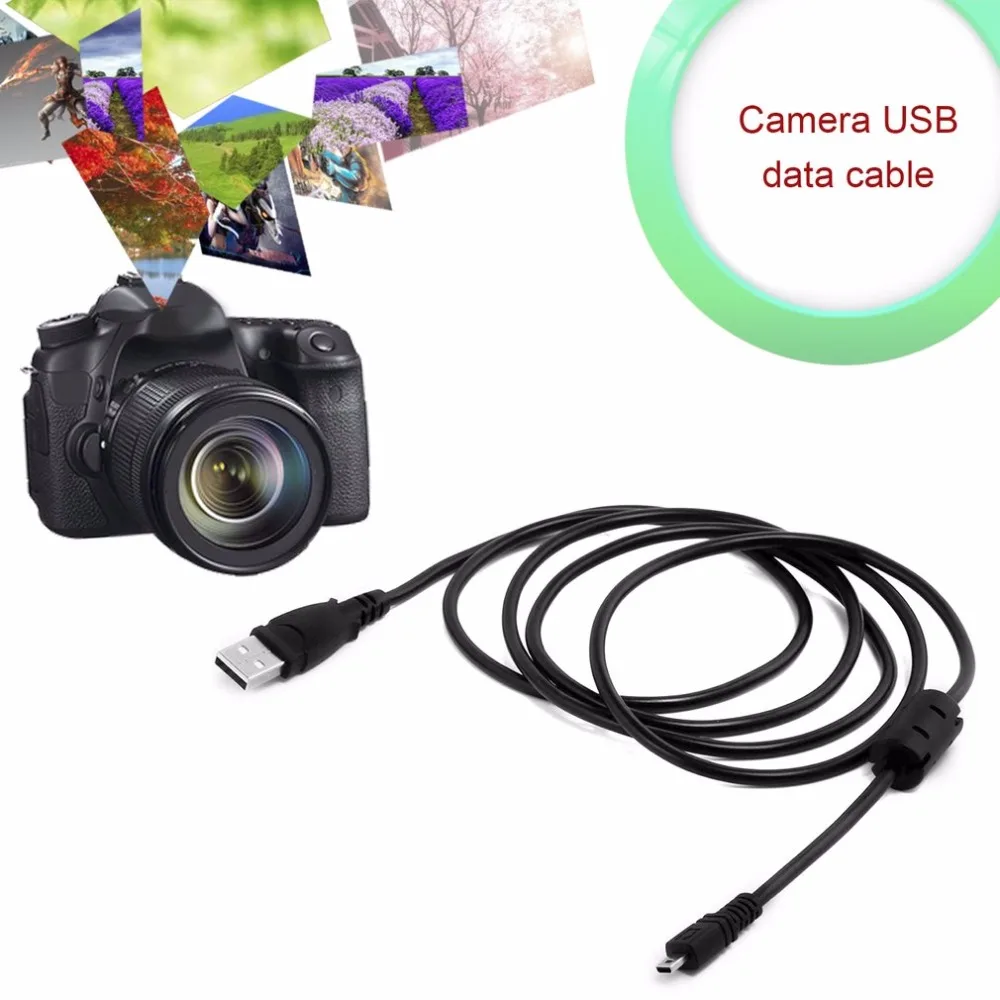 1,5 м 8 Pin USB кабель с магнит кольцо Портативный Камера аксессуары для Nikon Coolpix L19 L20 L100 S620 UC-E6 E4 Горячая Прямая