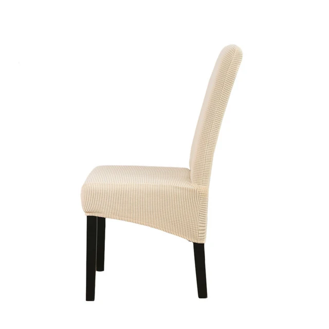 Флисовая ткань XL Размер Длинная спинка плед чехлы на стулья для ресторана отеля вечерние банкеты - Цвет: 01-Beige