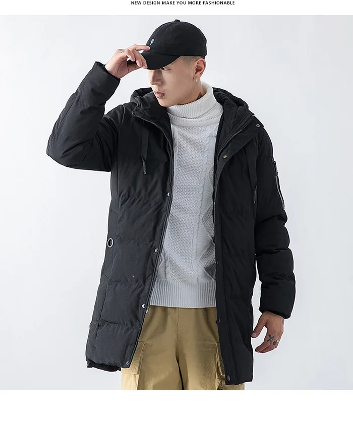 AIRGRACIAS брендовая зимняя куртка, Мужская длинная парка, толстая парка с капюшоном, пальто, мужские куртки, пальто, одежда, размер M-4XL