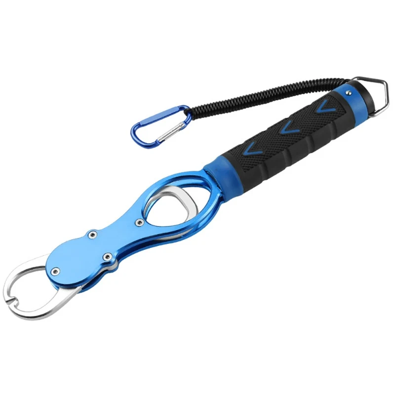 

Aluminum Alloy Weighable Fishing Grip Pliers with Elastic Rope Multifunctional Aluminum Fishing Tools Pliers And Fish Grip Set