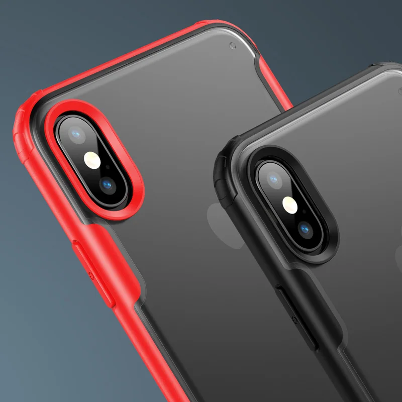 

Frosted Shockproof Transparent Case For iphone X XR XS MAX 6S Plus Case For iphone 11 pro Max 7 8 Plus Phone Coque Cover Case