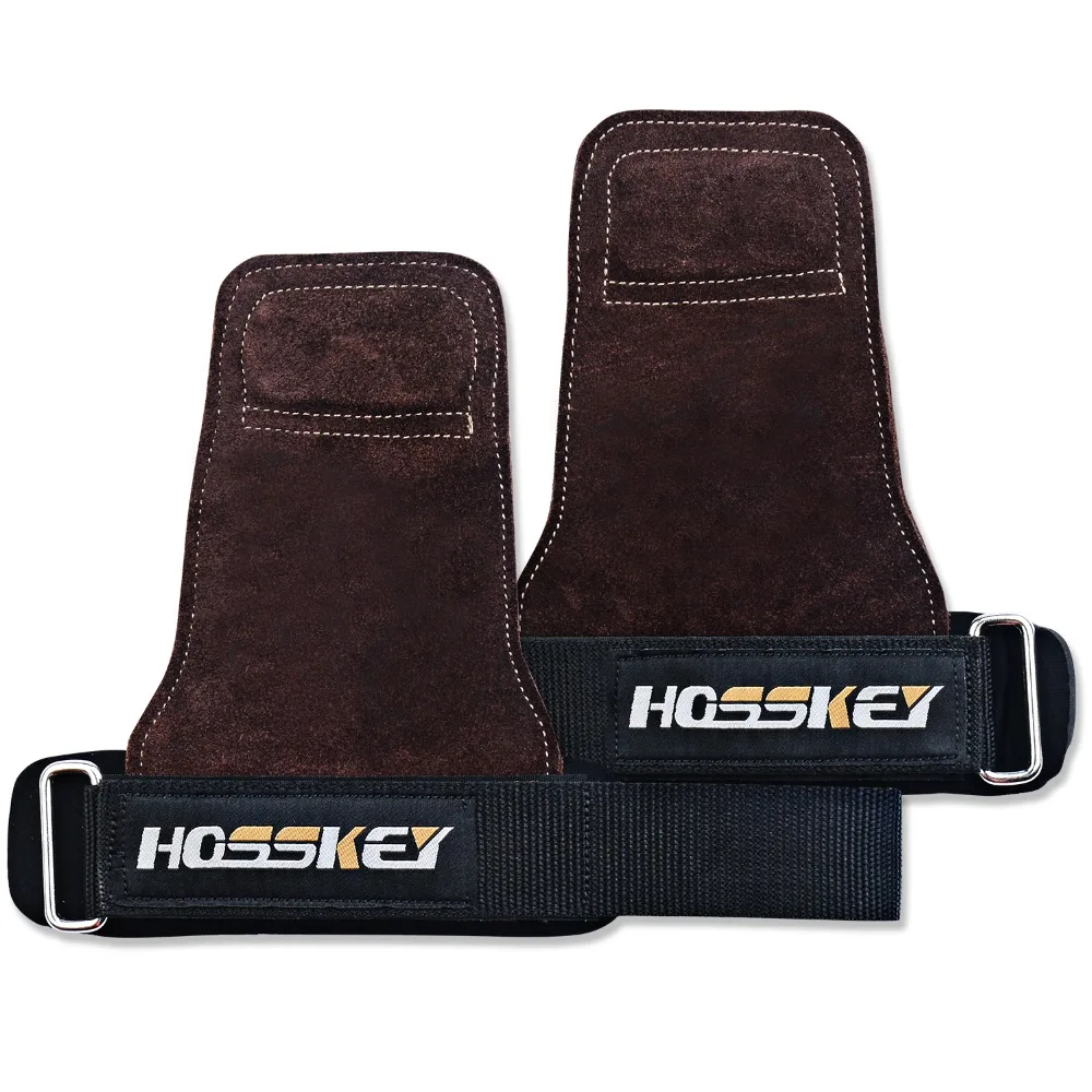 Lifting Grips PRO Weight Gloves Best Heavy Duty Straps Alternative to Power Hooks Deadlifts Adjustable cowhide  leather