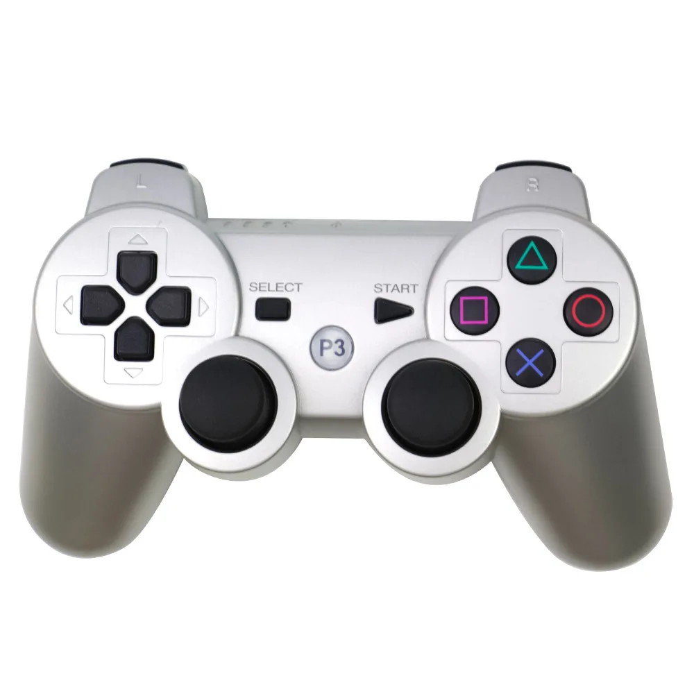 Беспроводной Bluetooth контроллер для sony PS3 геймпад для Play Station 3 джойстик для sony Playstation 3 PC для Dualshock контроллер - Цвет: Type 2 Silver