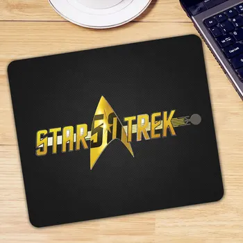 

Star Trek Logo Rectangle Computer Pc Game Mousepad Natural Rubber Mouse Pad Gaming Gamer Mause Mat Carpet Desk Gamer Mice Mat