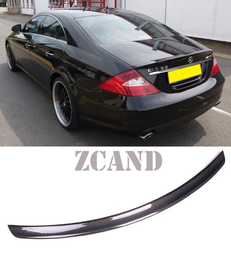 REAL CARBON FIBER TRUNK BOOT LIP SPOILER fit for MERCEDES BENZ W219 CLS CLS500 CLS550 CLS63 CLS350 2004-2010