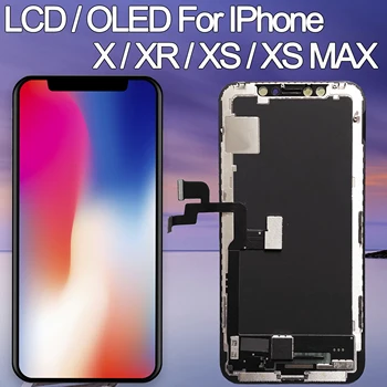 

Elekworld Grade For iphone X OLED XS XR TFT With 3D Touch Digitizer Assembly No Dead Pixel LCD Screen Replacement Display