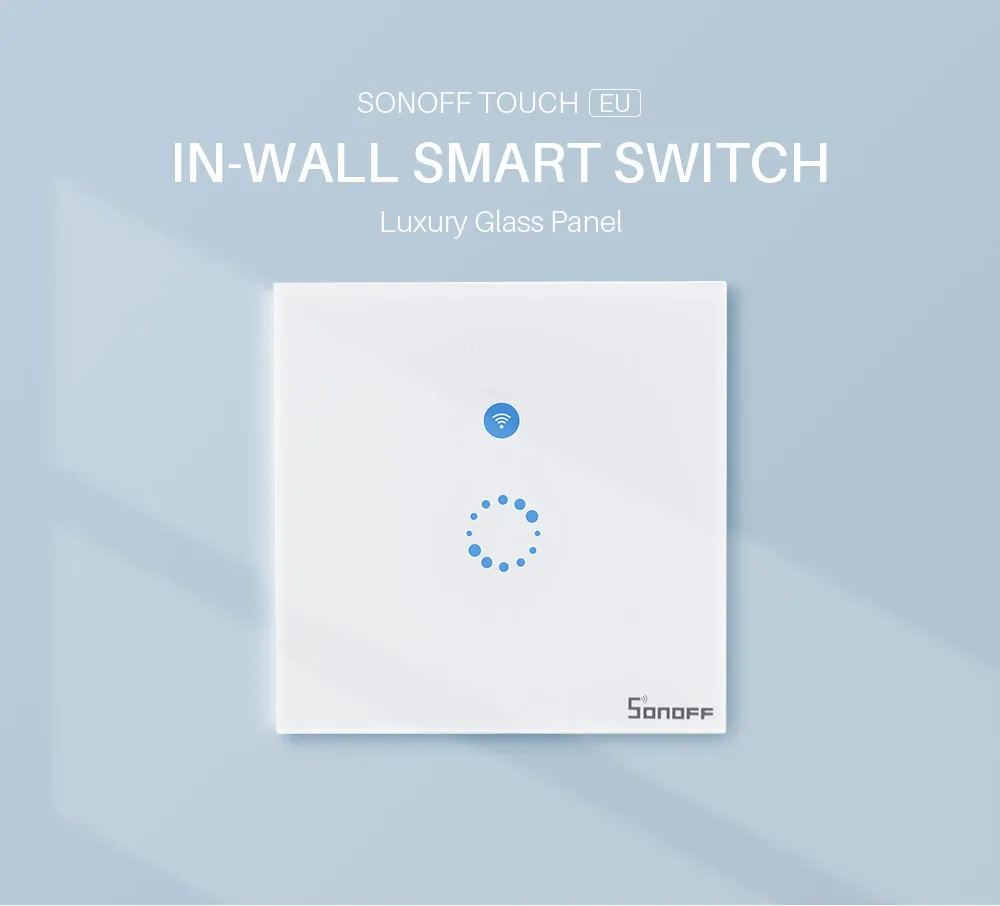 Itead Sonoff T0US 120 Размеры 1/2/3 TX настенных выключателей Дистанционное управление переключатель Wi-Fi с границы работает с Alexa Google Home