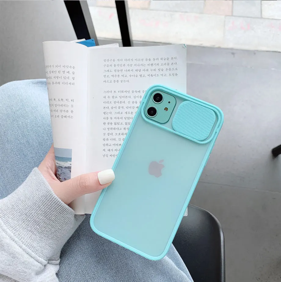 Camera Lens Protection Phone Case on For iPhone 11 Pro Max 8 7 6 6s Plus Xr XsMax X Xs SE 2020 Color Candy Soft Back Cover Gift