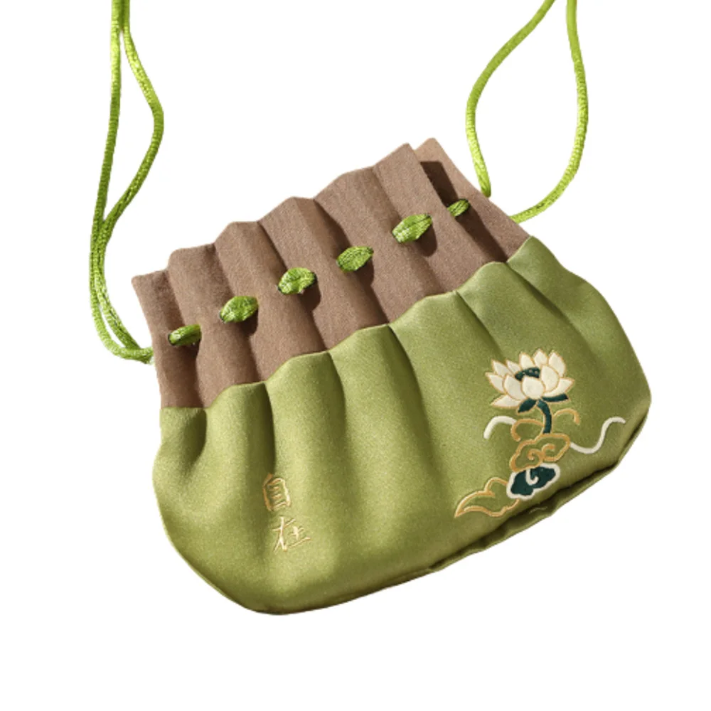 Silk Embroidery Jewelry Gift Storage Pouch Bag Drawstring Embroidered Incense Bag Coin Lucky Brocade Small Cloth