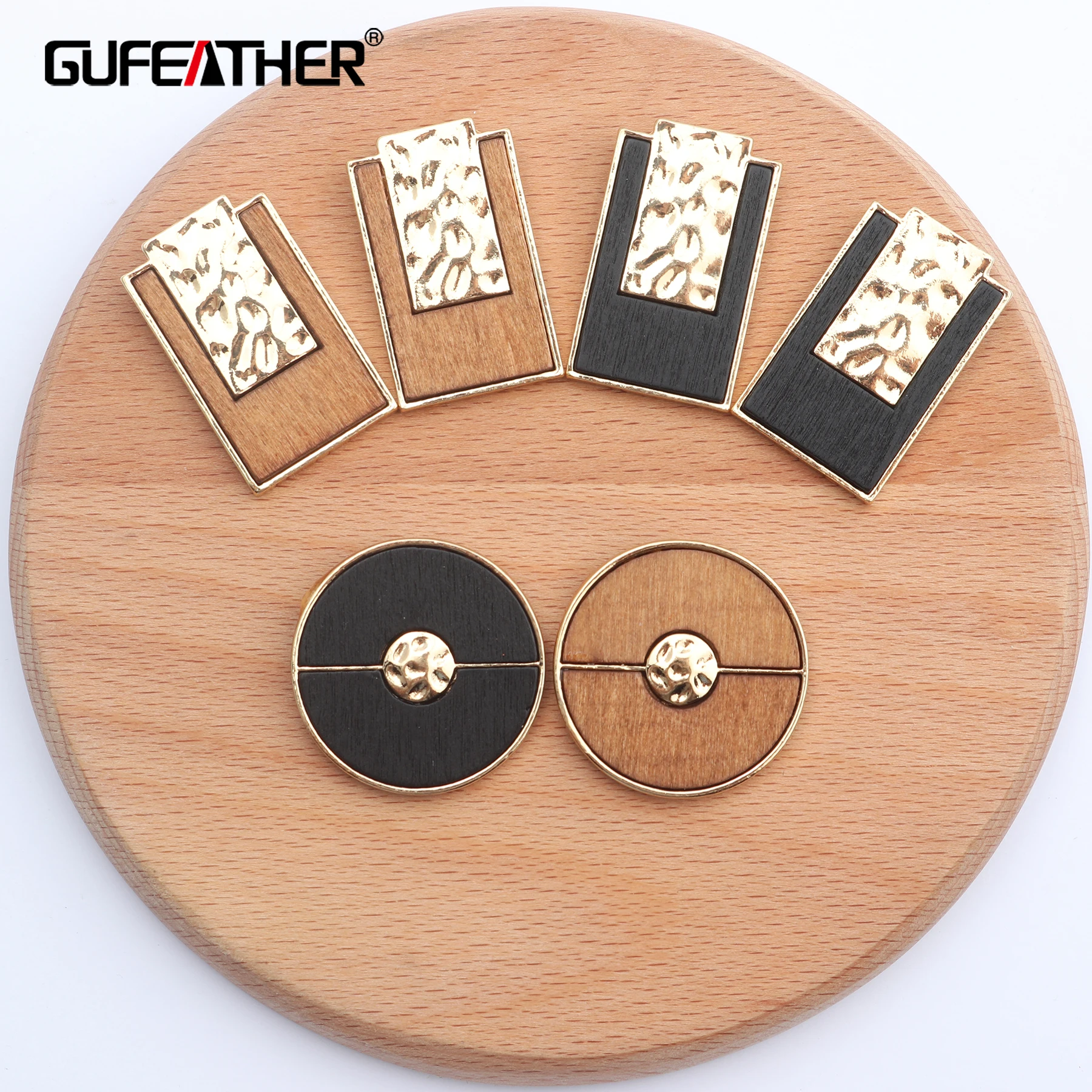 GUFEATHER M449 ювелирные аксессуары деревянный кулон медный металл ручная работа