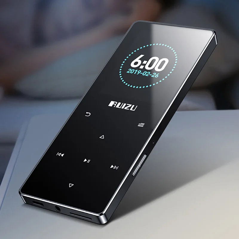Ruizu D28 Bluetooth MP3 плеер со встроенным динамиком Ультратонкий портативный Walkman