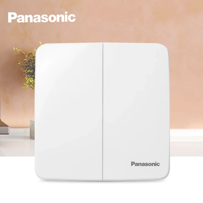 Настенный выключатель Panasonic переключатель белого и золотого цвета для