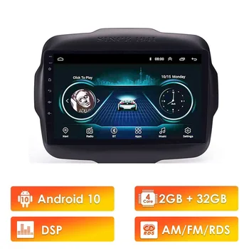 

9 inch Android 10 RDS DSP 2 Din Car Multimedia Stereo Player For JEEP Renegade 2016 2017 2018 Navigation GPS Radio