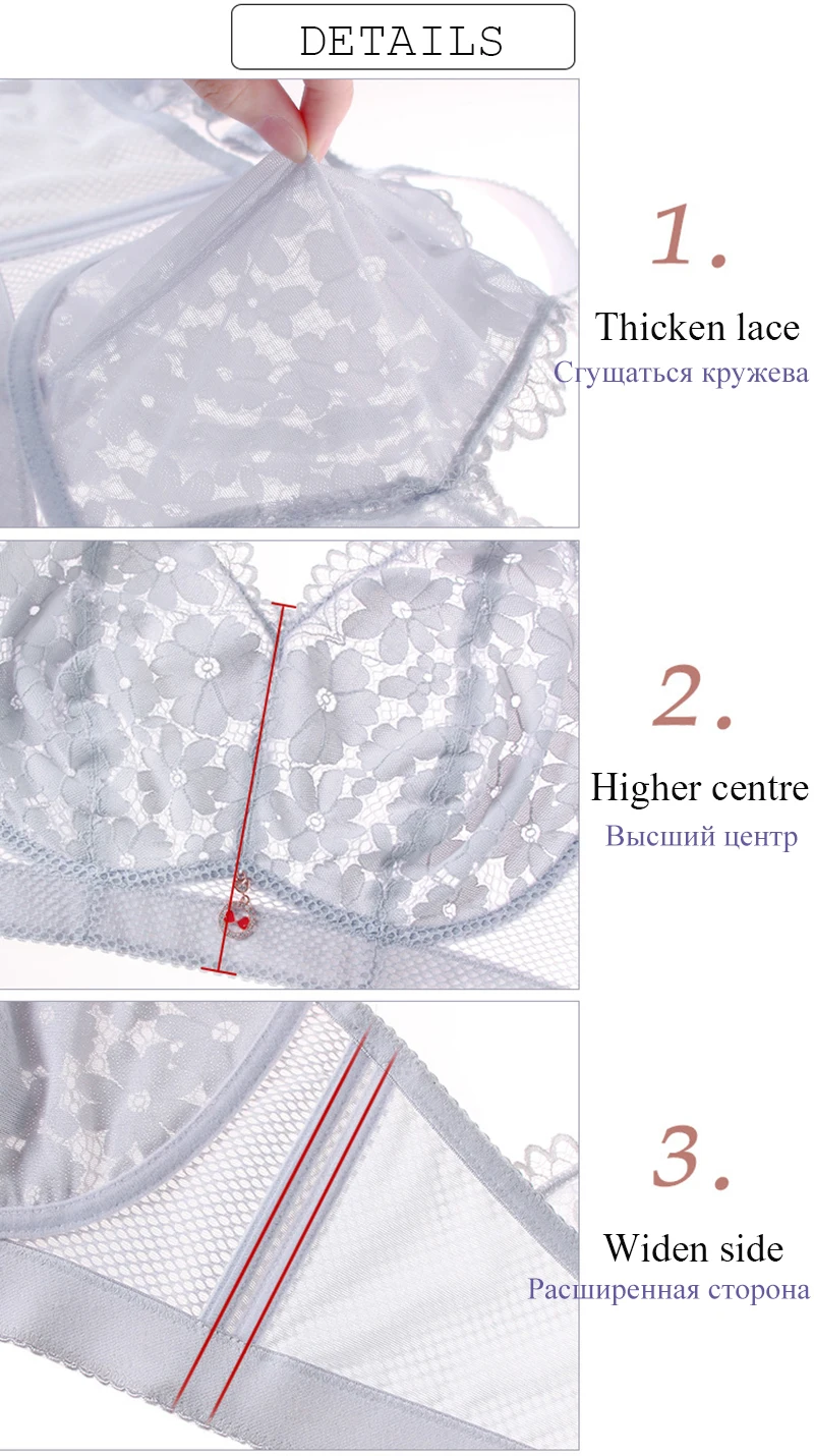 Бюстгальтеры размера плюс для женщин, сексуальное кружевное белье, ультратонкий бюстгальтер, комфортный бюстгальтер без косточек, женский бюстгальтер, женское нижнее белье 120E# F