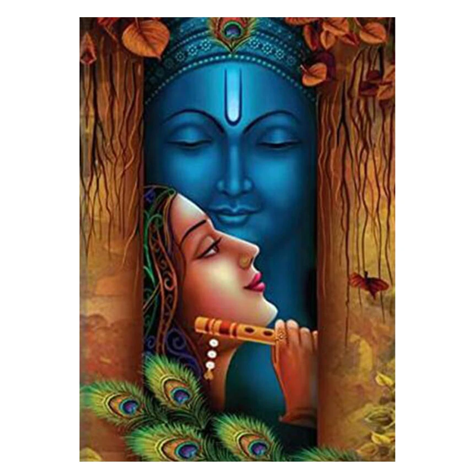 Lord Radha Krishna, Radha Krishna Newspaper Craft, Newspaper Lord