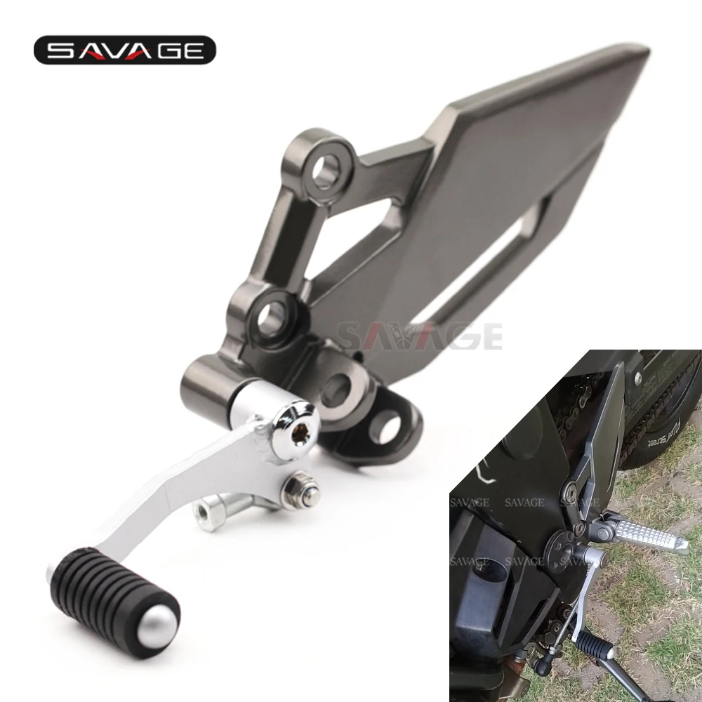 Левая ножная педаль Peg Bracket для KAWASAKI VERSYS300 250 Z250 Z300 EX 250R NINJA 300 EX300 Мотоциклетные