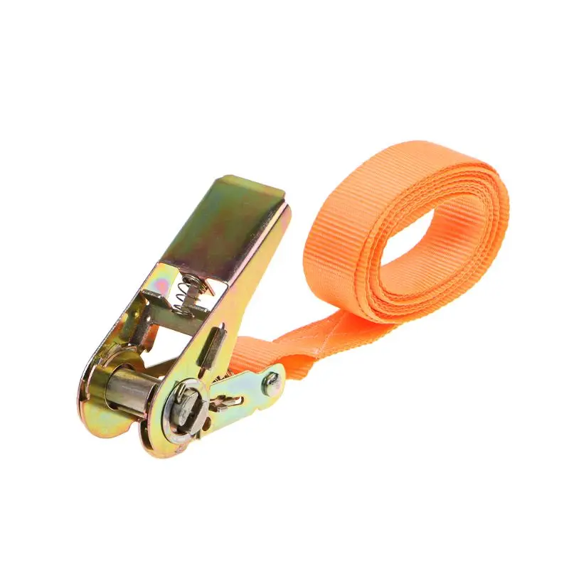 1 PC Porable Heavy Duty Tie Down Cargo Strap Luggage Lashing Strong Ratchet Strap Belt With Metal Buckle