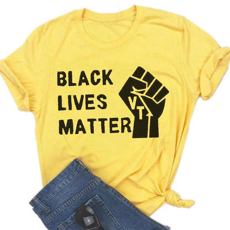 BLACK LIVES MATTER Alphabet Print Pink T-shirt Women New Summer Short Sleeve Fashion Lady Tops T Shirt Ladies Female Tee Tshirt