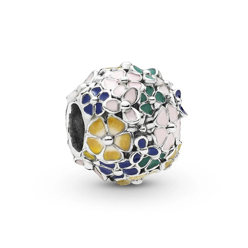 Модные подвески в виде звезд с воздушным шаром, совы, цветов, подходят для оригинальных браслетов Pandora для женщин, ювелирные изделия из кристаллов - Цвет: Style 8