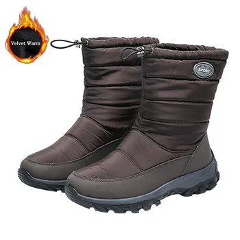 

Boots Women Non-slip Female Winter Boots Fur Warm Ankle Boots For Women Down waterproof Booties Botas Mujer