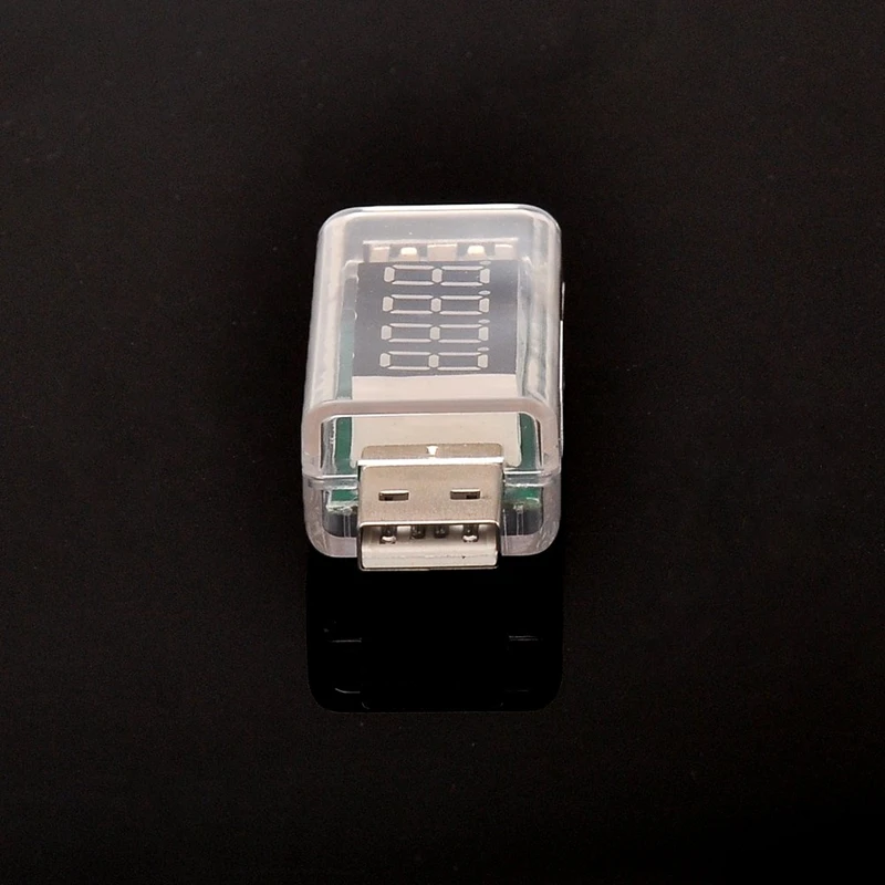 KW-202 цифровой дисплей USB портативный тестер напряжения вольтметр тестер батареи для power Bank Мобильный телефон прозрачный