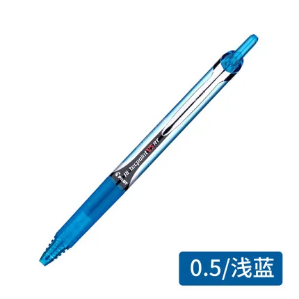Light blue 2 шт. японский пилот BXRT-V5 нажатия игольчатого типа гелевая ручка 0,5 мм на водной основе ручка студенческий экзамен по конкретным гладкая - Цвет: Light blue