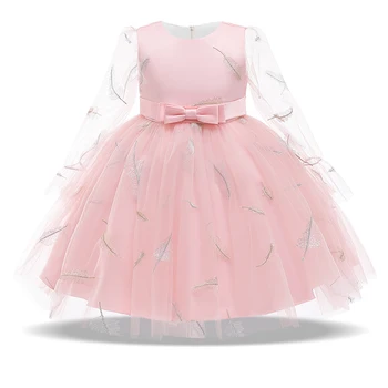 

2020 Summer Long Sleeve Baby Tutu Dress For Girls Kids Children Clothes Girl Dresses Party Birthday Dress Print Princess Dress