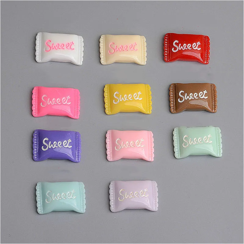 10 шт./пакет разноцветные аксессуары для украшения сладостей из смолы слайм