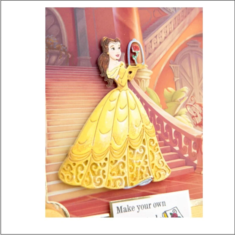 

Metal Cutting Dies beautiful Princess with Rose cut die for DIY Scrapbooking Crafts Decoration new 2019 Embossing Die Cuts