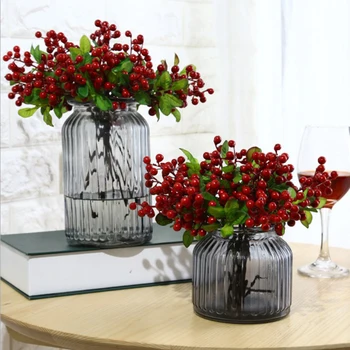 Christmas Berry Artificial Fruit Fake Flower Artificial Branches Christmas Decoration