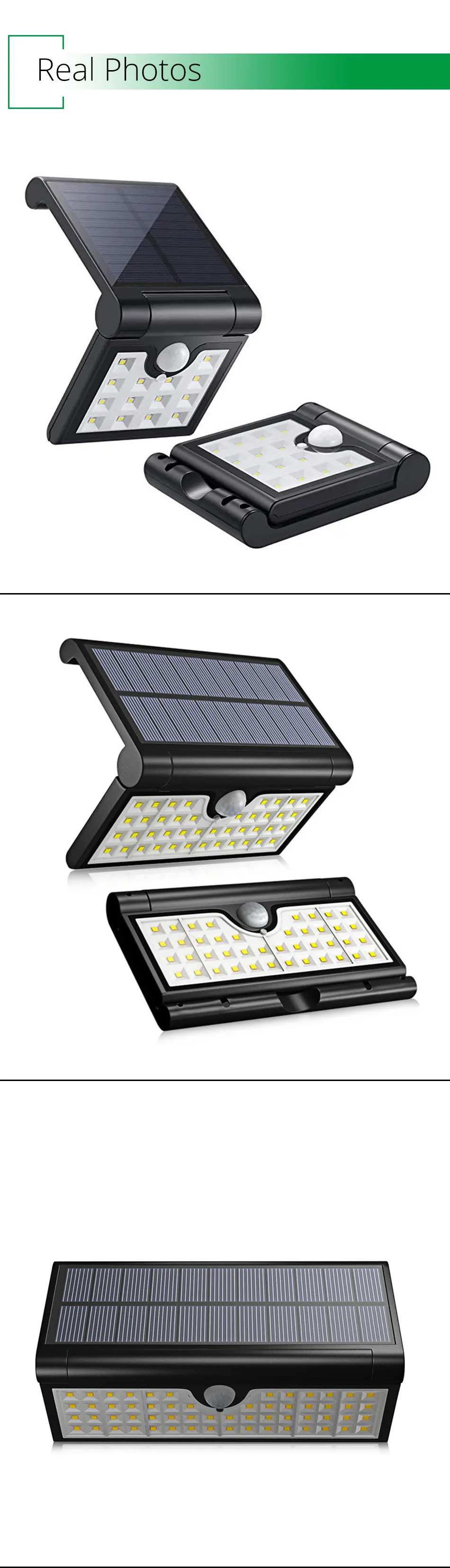 IP65 Outdoor Solar Led Lighting Home Garden Street Courtyard Solar Wall Lights Motion Sensor Lamp Modern Lithium Battery (8)
