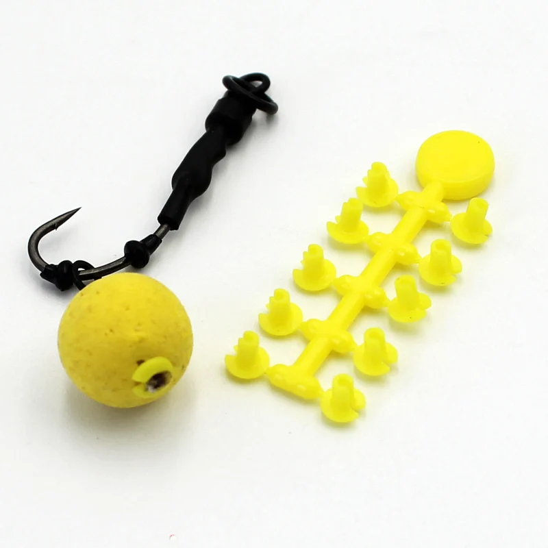 

5PCS Carp Fishing Bait Boilies Hair Stops for Boilie Bait Dumbell Shape Small Fishing Bobber Stop Stoppers Tackle Tool