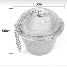 Чай Нержавеющее ситечко запирающийся чай Пряная смесь из нержавеющей стали 5,5 см