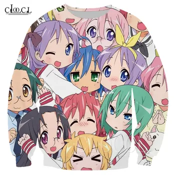 

Lucky Star Japanese Anime Loli Sweatshirt 3D Print Oversized Hiphop Streetwear Men Women Harajuku Sweatshirt For Couple Pullover