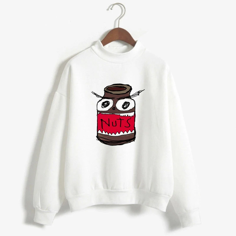 White Женские забавные толстовки с капюшоном Nutella Spoof Fun Like еда Шоколадный Соус модная толстовка с капюшоном для девочек платье с длинными рукавами Топы - Цвет: White