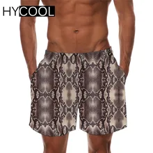 HYCOOL, Ретро стиль, змеиная кожа питона, принт, мужские плавки, летние, дышащие, быстросохнущие, пляжные шорты, мужские плавки