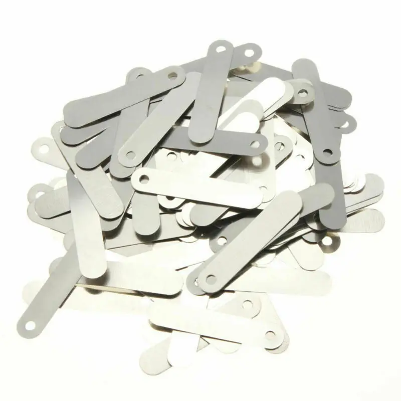 100pcs Conductive Sheet 5x25mm DIY Nickel Plated Solder Tab Suitable for 18650 14500 AA Sub C batteries. | Инструменты