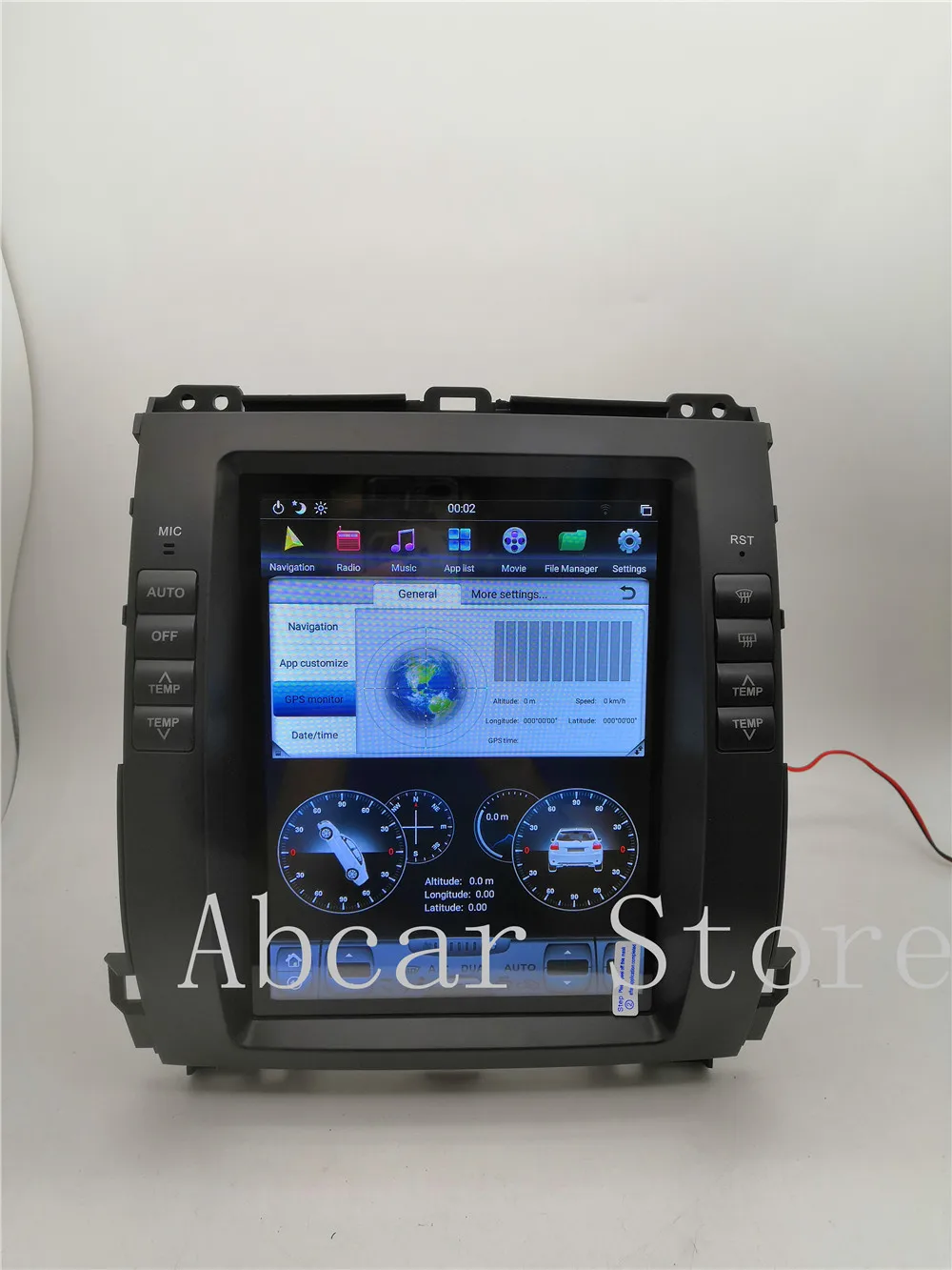 10," Tesla стиль Android 8,1 автомобильный dvd-плеер gps навигация для Toyota Land Cruiser Prado Lexus GX470 2002-2009 стерео радио