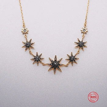 

2020 Fashion Charm 925 Sterling Silver Original 1:1 Copy, Romantic Temperament Stars Stars Necklace Women Luxury Jewelry Gifts
