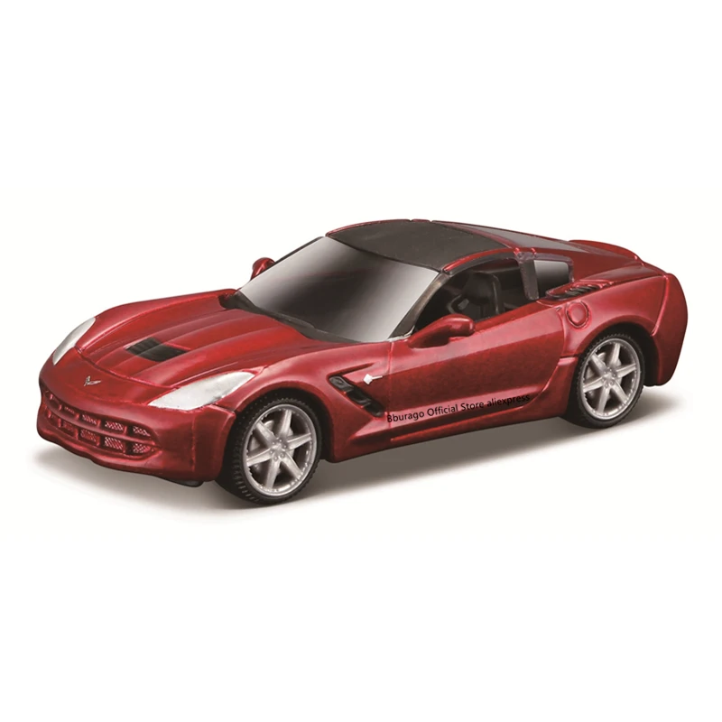 Bburago 1:64 2014 Corvette Stinngray Alloy Luxury Vehicle Diecast Cars Model Toy Collection Gift |