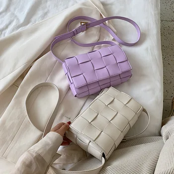 

Niche bag female bag 2020 popular new spring and summer wild woven messenger bag fashion ladies shoulder bag