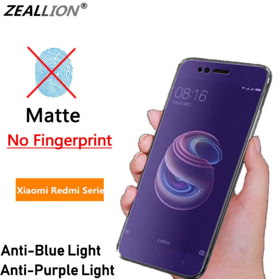 Чехол Zeallion для Xiaomi Redmi S2 5 Plus 5A 7 Y3 6A защита экрана от синего светло фиолетового