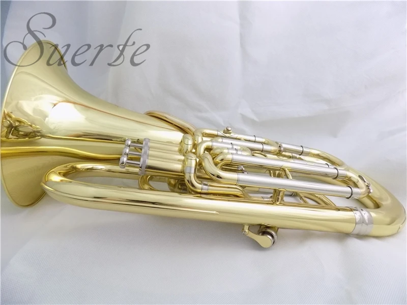 Bb euphonium 3+ 1 поршни компенсирующая система с ABS чехол для музыкальных инструментов Профессиональный euphonium horn