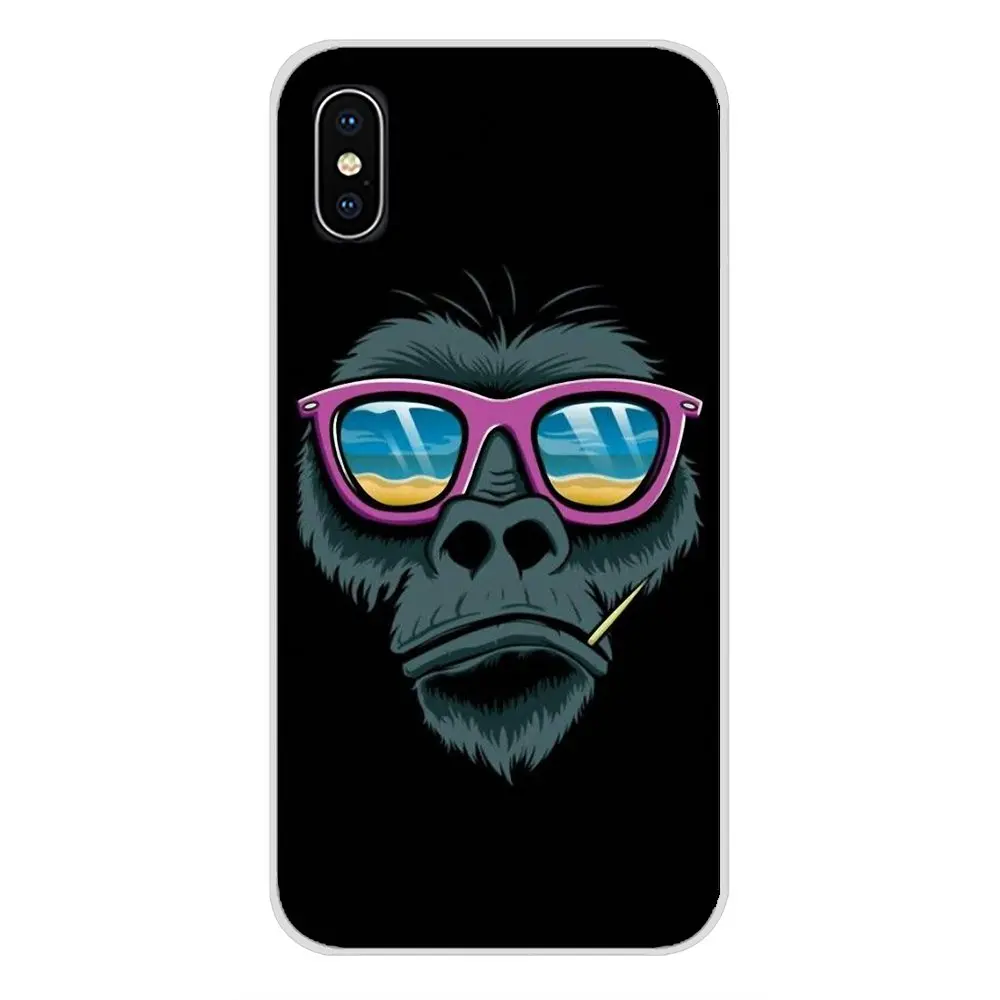 images 8 Для Apple IPhone X XR XS 11Pro MAX 4S 5s 5C SE 6S 7 8 Plus ipod touch 5 6 Аксессуары чехлы для телефонов Обезьяна горилла Ape Baby - Цвет: images 8