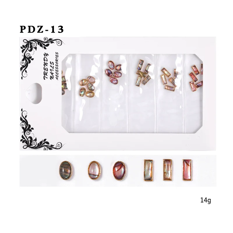 RBAN NAIL 3D Charm Nail Art Rhinestone Decorations Shiny Crystal Jewelry Different Kinds Manicure Accessories Tools - Цвет: S08079