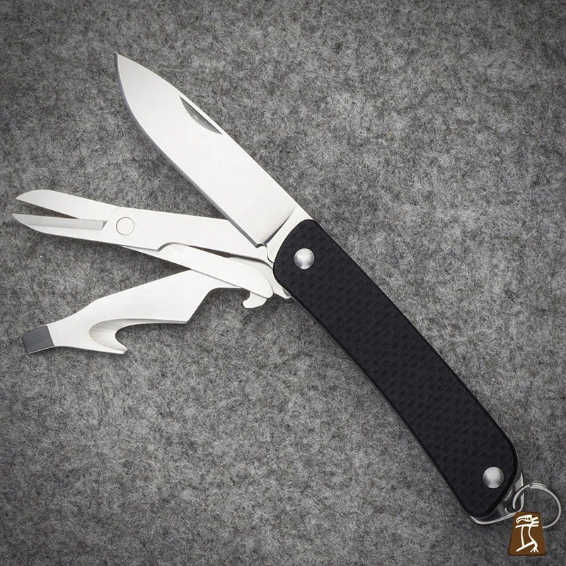 Skup Mack Walker WA631 kieszonkowy EDC wielofunkcyjna nóż z otwieracz do butelek otwieracz do butelek przecinak do pasów nożyczki do Camping polowanie Survival