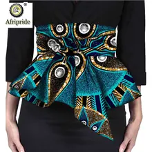 Африканская одежда аксессуары для женщин AFRIPRIDE Анкара принт Базен riche Дашики Чистый хлопок индивидуальный заказ S1827014