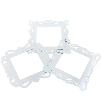 

Removable Switch Sticker Photo Display Frame Home Decor Wall Stickers Acrylic Mirror Style Fashion Square Light Switch Stickers