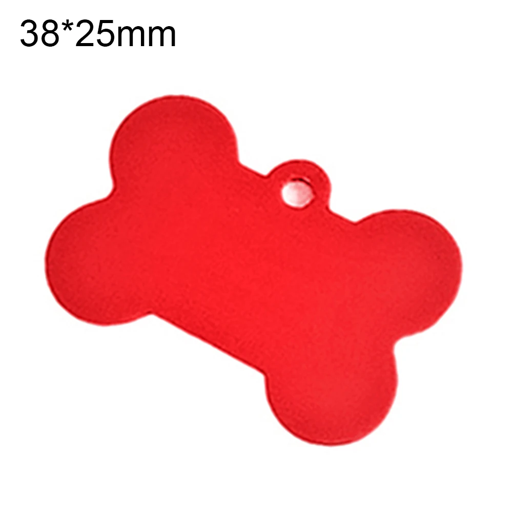 Bone/Heart shape Выгравированный Pet идентификация ошейник для собаки табличка анти-потеря значок