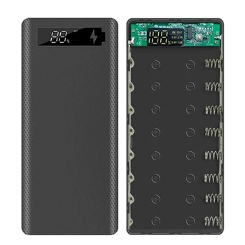 をアルン 10000 10000mah パワーバンク、携帯電話 18650 外部バッテリーパックミニポータブル電源銀行デュアル USB 充電器 Powerbank